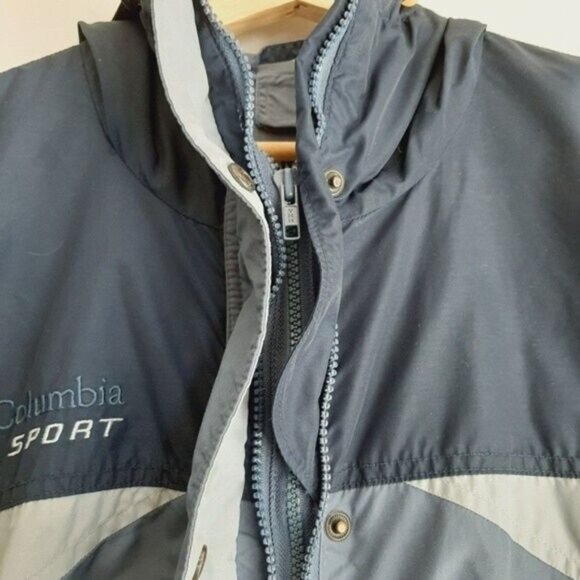 COLUMBIA Sport Windbreaker Jacket - Double Zip-up Sz S Flawed - Picture 11 of 16